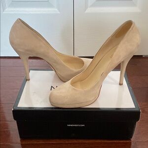 Nine West Cream Heels Sleek Design Versatile Style